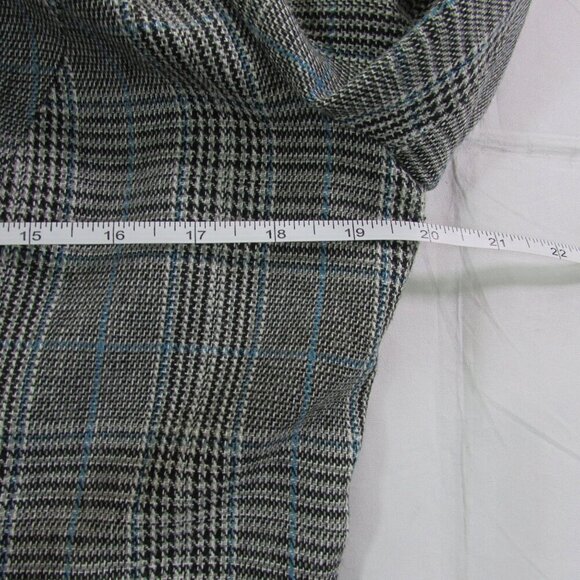 Coalition LA Women's Medium Plaid Blazer Jacket - Grey - W406F1 - Picture 7 of 8